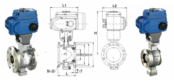 電動(dòng)V型球閥分類